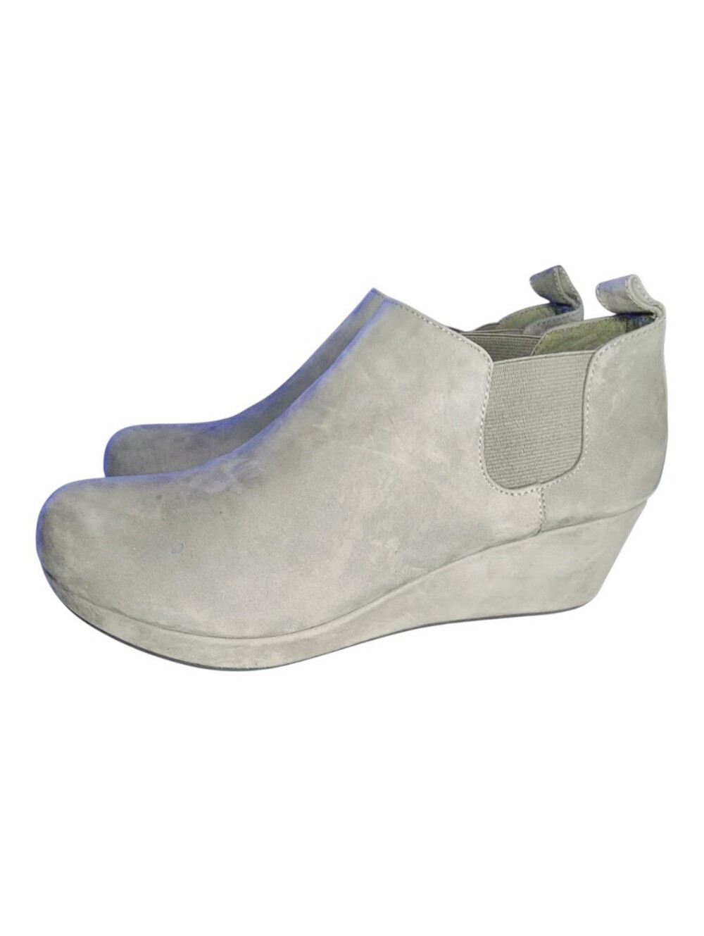 Chocolat Blu Yuliette Suede Wedge Bootie, Womens 8